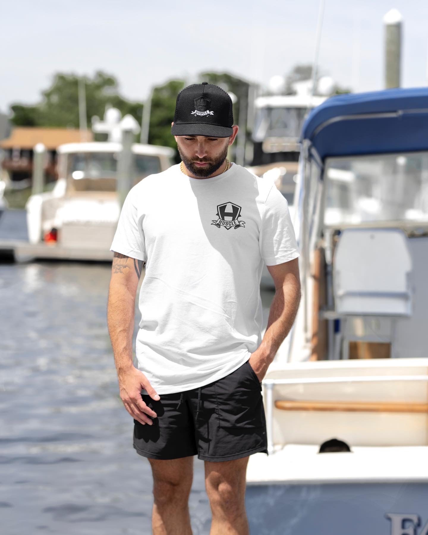 WHITE BADGE TEE