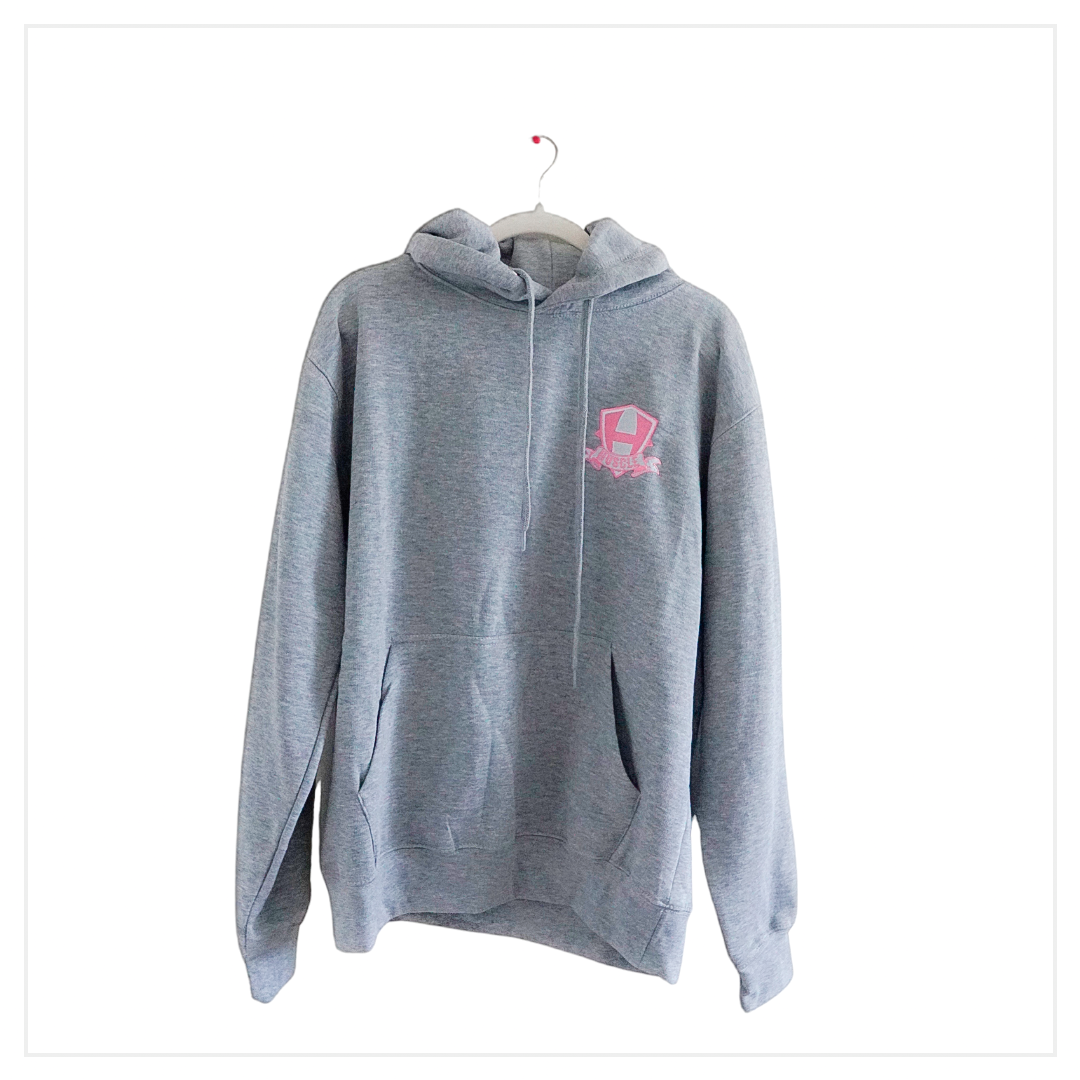 Pink and Grey hoodie